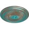 Ekena Millwork Trinity Ceiling Medallion (Fits Canopies up to 3"), Hnd-Painted Copper Green Patina, 22"OD x 1 3/4"P CM22TNCGS - alternate 2